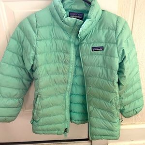 Patagonia Girls Down Sweater-Teal, size M